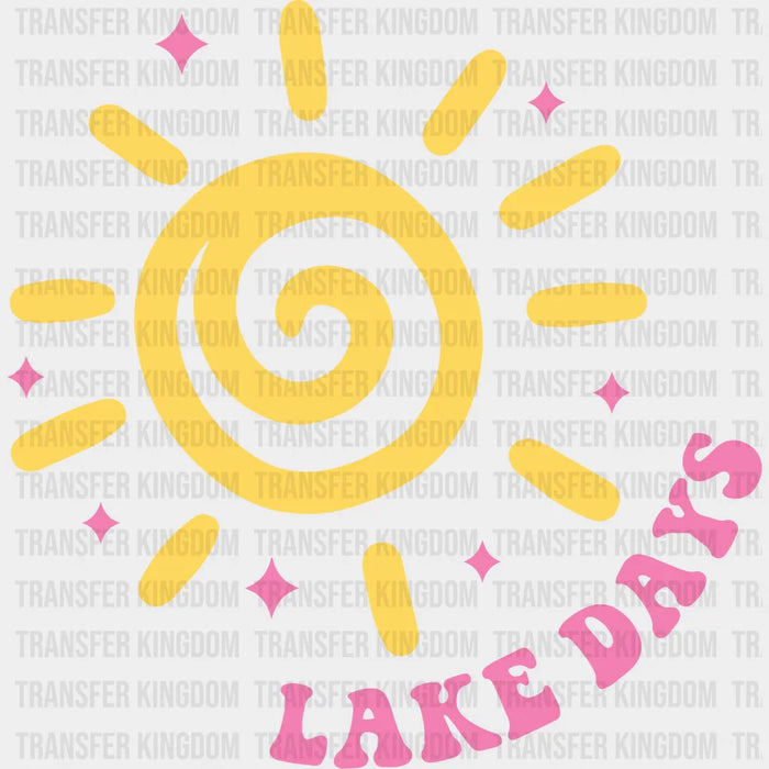 Lake Days Sun Design - Boating DTF Transfers