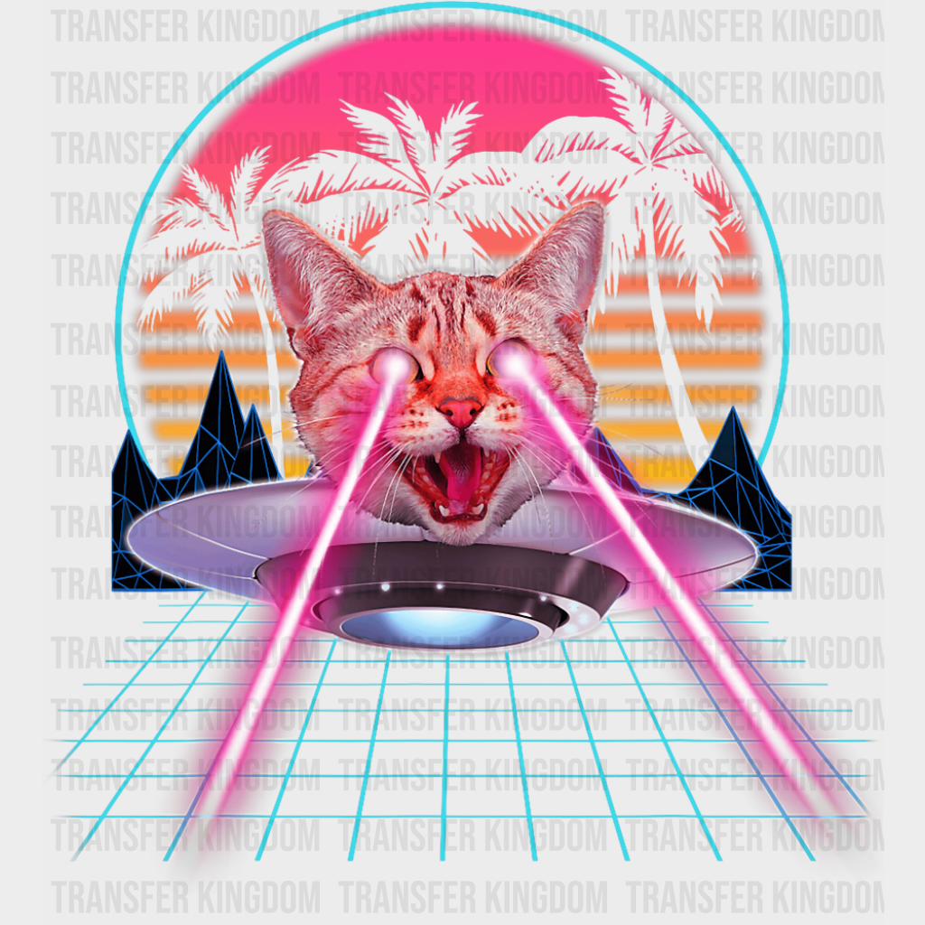 Laser Beams Cat - Cats DTF Transfer