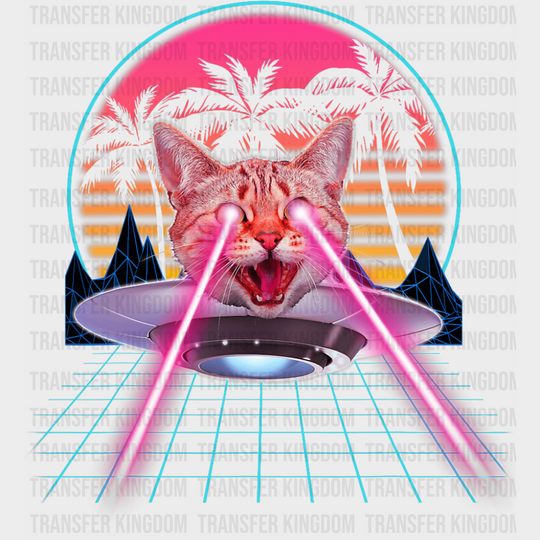 Laser Beams Cat - Cats DTF Transfer