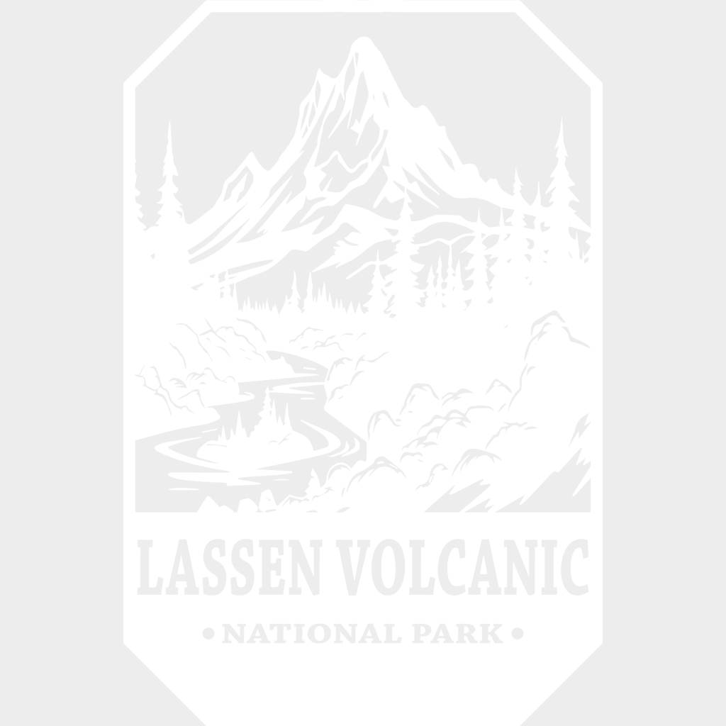 Lassen Volcanic National Park Design - Parks Dtf Transfers Unisex S & M (10’) / Light Color See