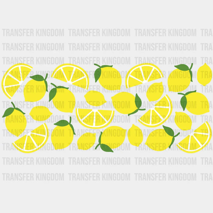 Lemon UV DTF Transfer Cup Wrap UV DTF Sticker