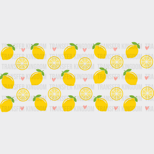 Lemons - General Cup Wrap UV Sticker Permanent UV DTF Decal UVDTF