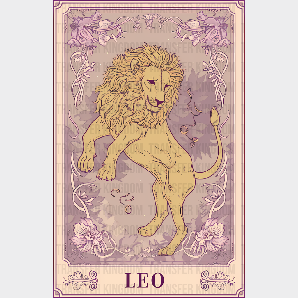 Leo Tarot Card - Zodiacs & Horoscopes Dtf Transfer