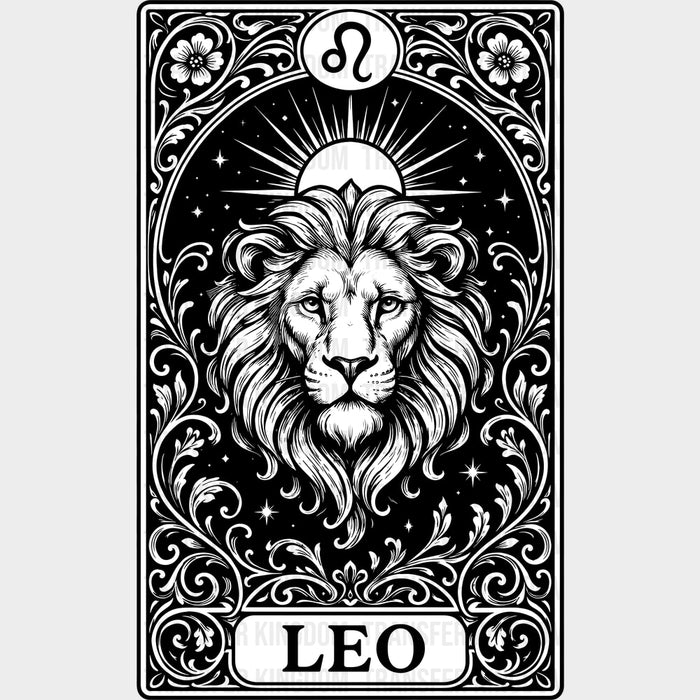 Leo Tarot Card - Zodiacs & Horoscopes DTF Transfers