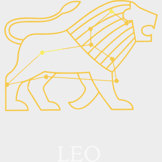 Leo Yellow Constellation - Zodiacs & Horoscopes DTF Transfers - Adult Unisex - S & M (10’’) / Light Color Design (See