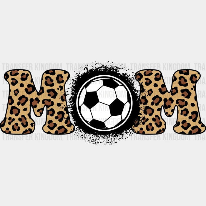 Leopard Mom Soccer Ball DTF Transfer