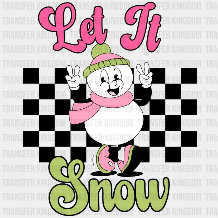 LET IT SNOW Christmas Design - DTF heat transfer