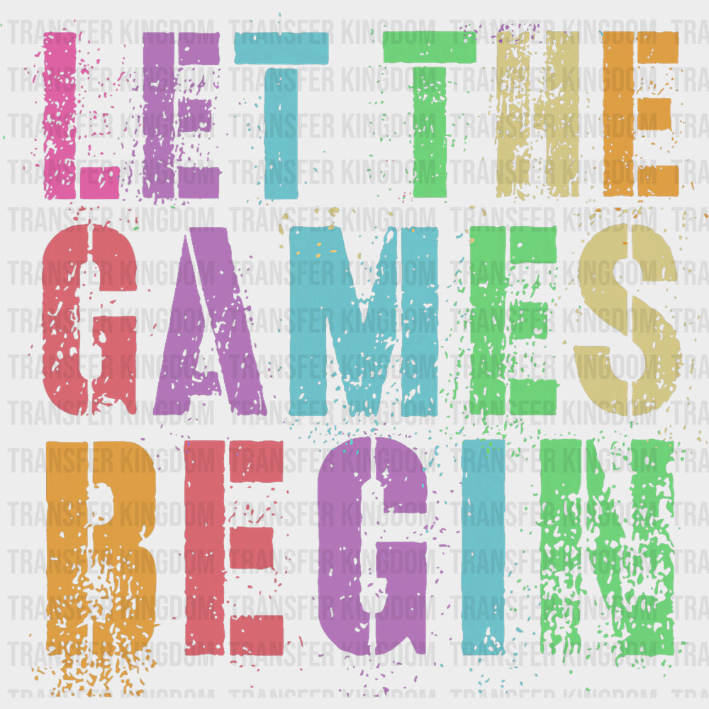 Let The Games Begin Colorful Graffiti - Field Trip DTF Transfers