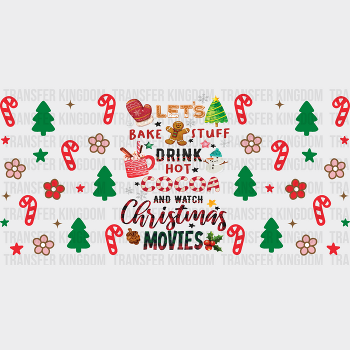 Let's Bake Stuff - Christmas Cup Wrap UV Sticker Permanent UV DTF Decal