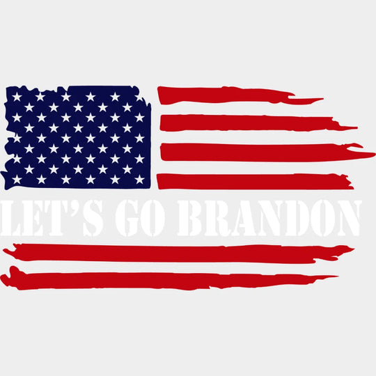 Lets Go Brandon Distressed Flag - Joe Biden Vote Design Dtf Heat Transfer