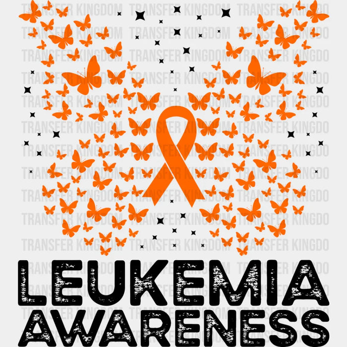 Leukemia Awareness Butterfly Design - Leukemia DTF heat transfer