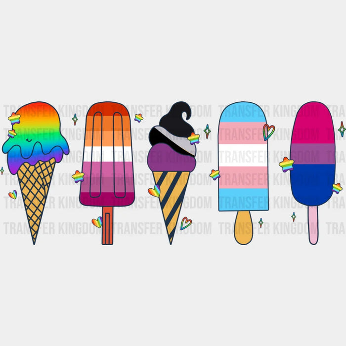 LGBT Ice Creams - Gay DTF Transfer