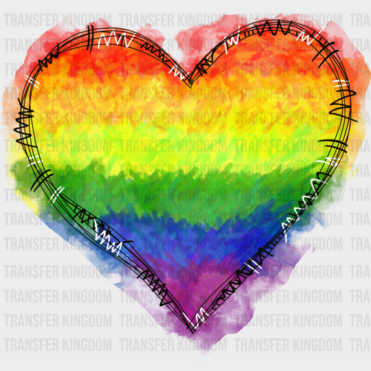 Lgbtq + Heart - Dtf Transfer