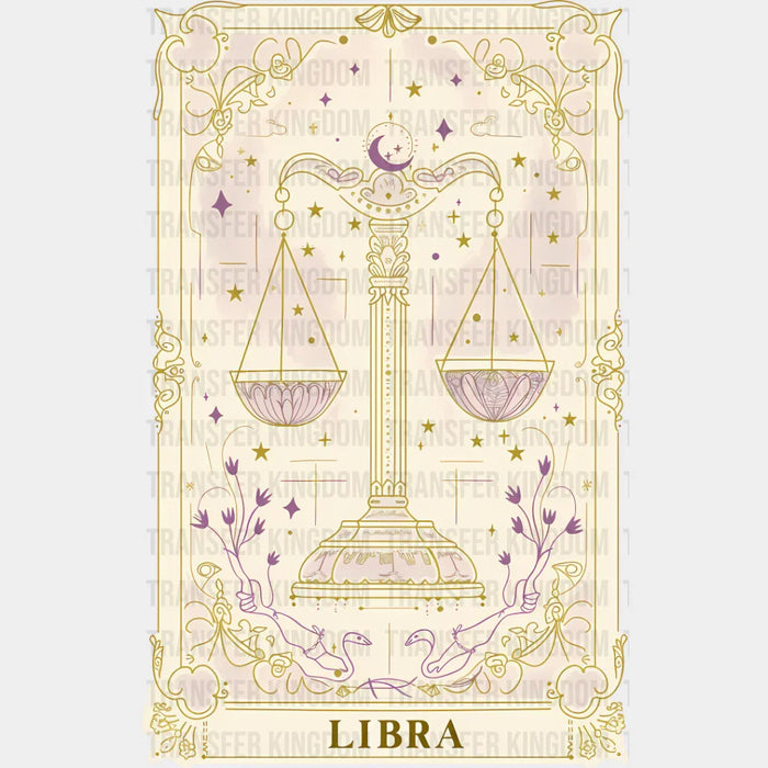 Libra Tarot Card - Zodiacs & Horoscopes DTF Transfer