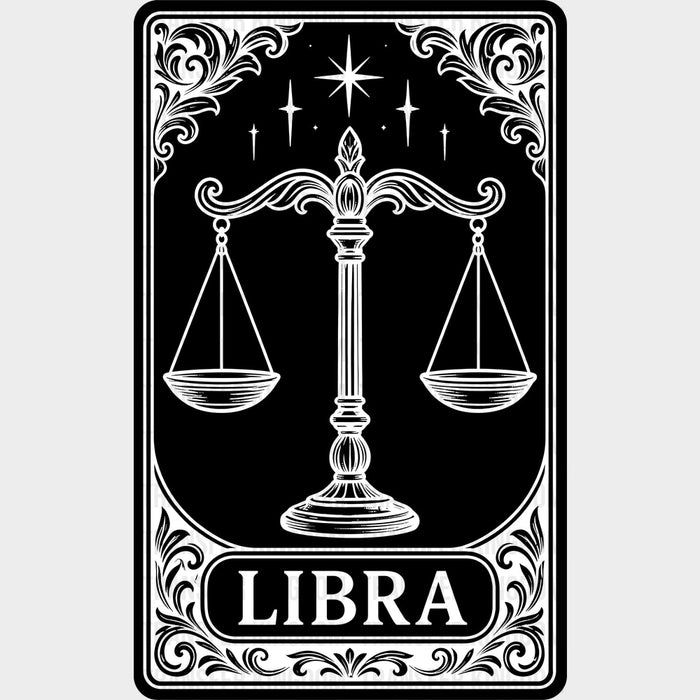 Libra Tarot Card - Zodiacs & Horoscopes DTF Transfers