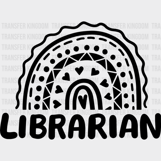 Librarian Design - Reading Dtf Heat Transfer Unisex S & M (10’’) / Dark Color See Imaging