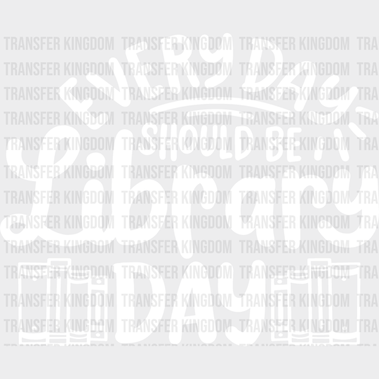 Library Day - Reading Dtf Heat Transfer Unisex S & M (10’’) / Light Color Design See Imaging