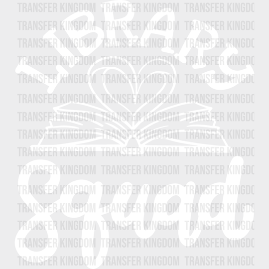 Library Squad - Reading Dtf Heat Transfer Unisex S & M (10’’) / Light Color Design See Imaging