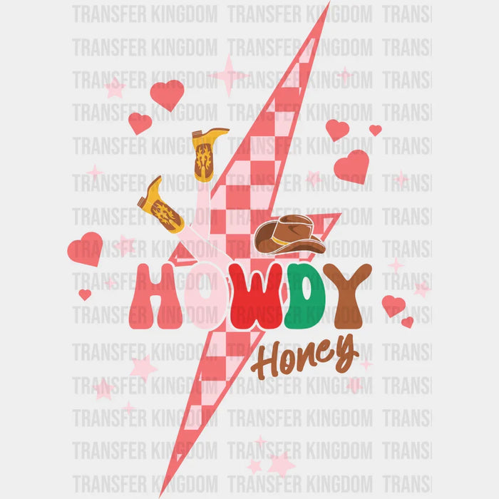 LIGHTNING HOWDY HONEY  - DTF heat transfer