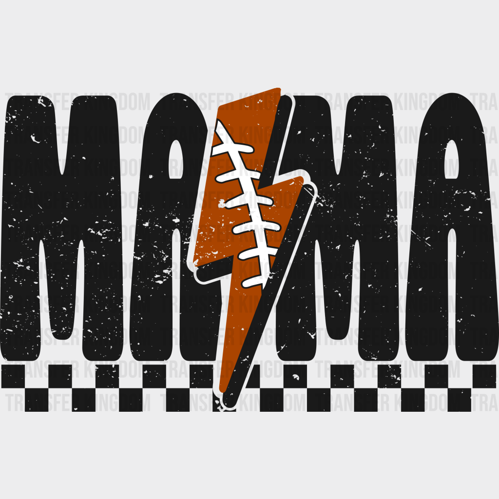 Lightning Mama Design - Football Dtf Heat Transfer