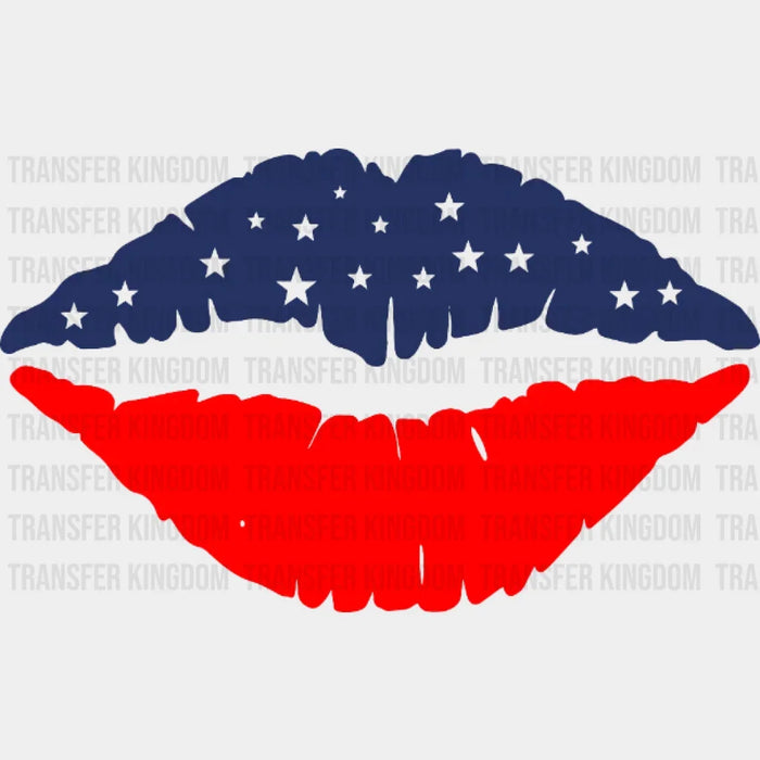 Lips Mouth American DTF Transfer