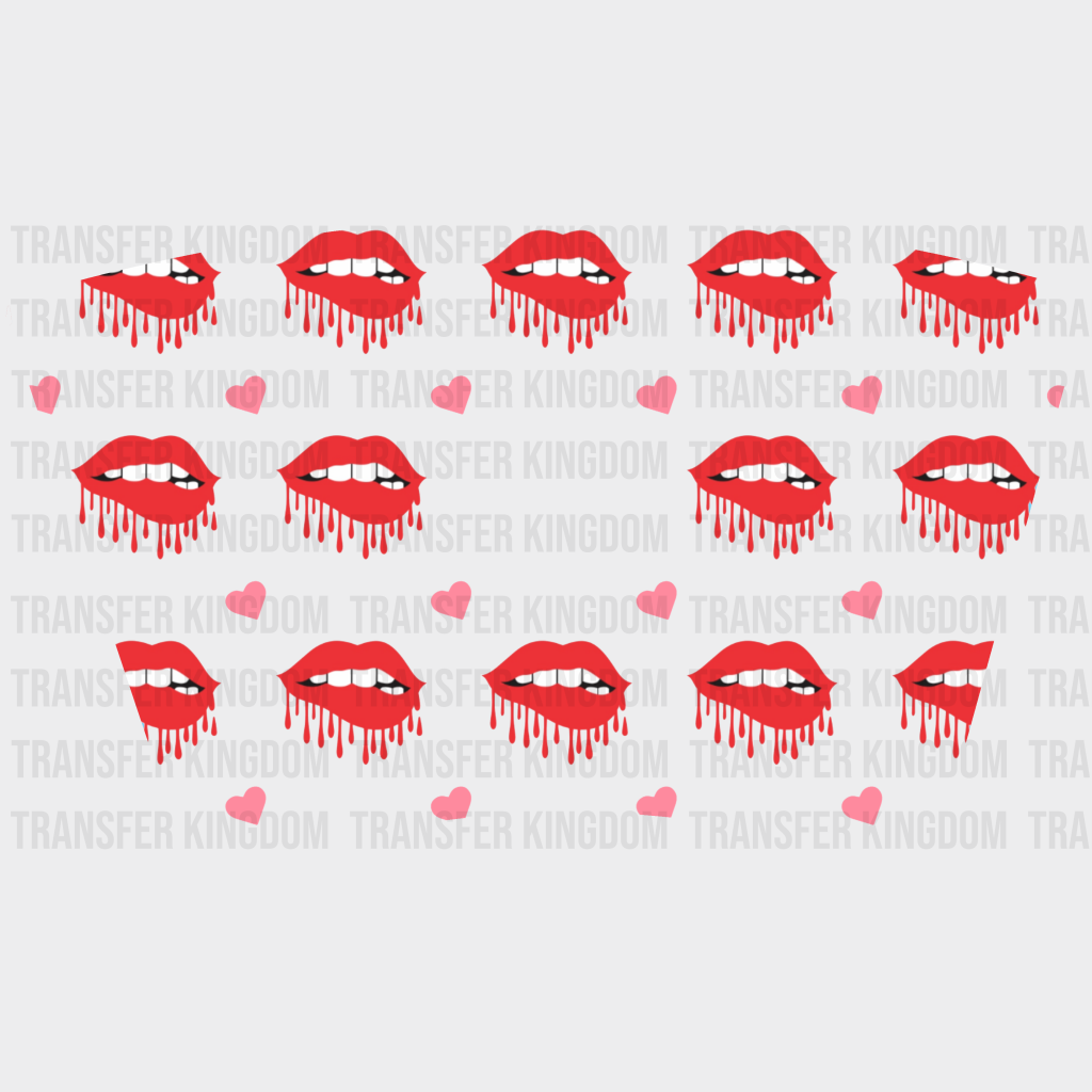 Lips Uv Dtf Transfer Cup Wrap Sticker