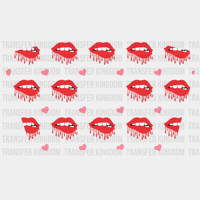 Lips UV DTF Transfer Cup Wrap UV DTF Sticker