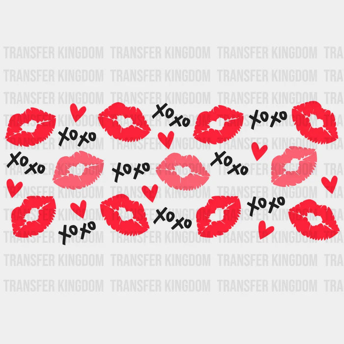 Lips XoXo UV DTF Transfer Cup Wrap UV DTF Sticker