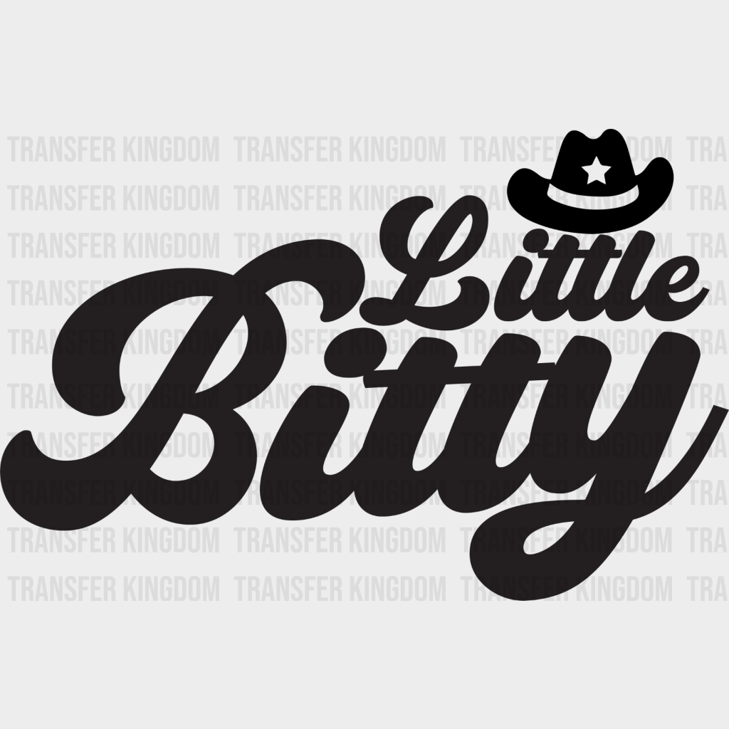 Little Bitty - Kids Dtf Heat Transfer Unisex S & M (10’’) / Dark Color Design See Imaging