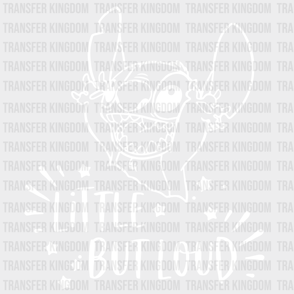 Little But Loud Disney Dtf Transfer Unisex - S & M (10’) / Light Color Design See Imaging