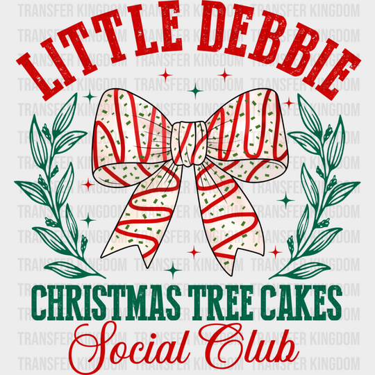 Little Debbie Cakes - Christmas Dtf Transfer Unisex S & M (10’’) / Dark Color Design See Imaging