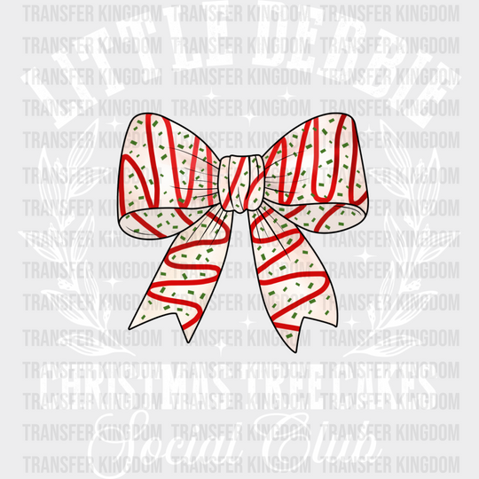 Little Debbie Cakes - Christmas Dtf Transfer Unisex S & M (10’’) / Light Color Design See Imaging