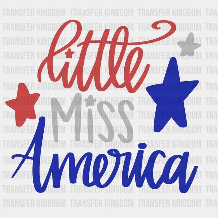 Little Miss America DTF Transfer