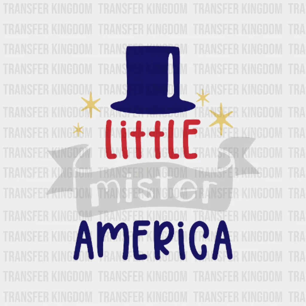 Little Mister America Dtf Transfer