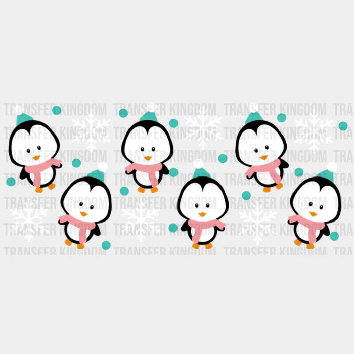 Little Penguins UV DTF Transfer Cup Wrap UV DTF Sticker