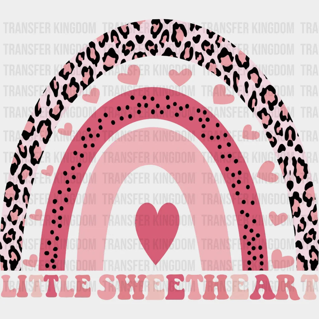 Little Sweatheart Rainbow Valentines Day Design - Dtf Heat Transfer