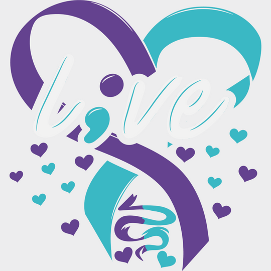 Live Hearts - Suicide Awareness DTF Transfer Adult Unisex - S & M (10’’) / Light Color Design (See Imaging)