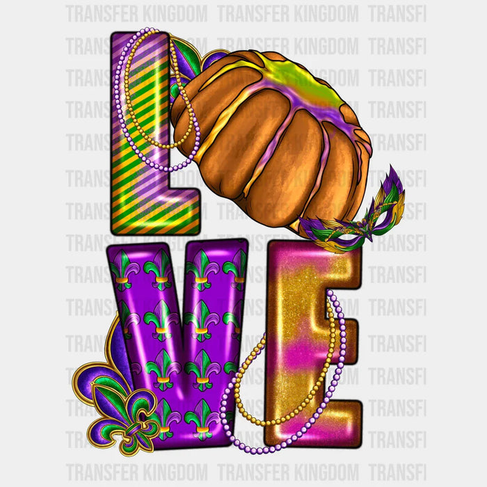 Live Mardi Gras Design- Mardi Gras DTF heat transfer
