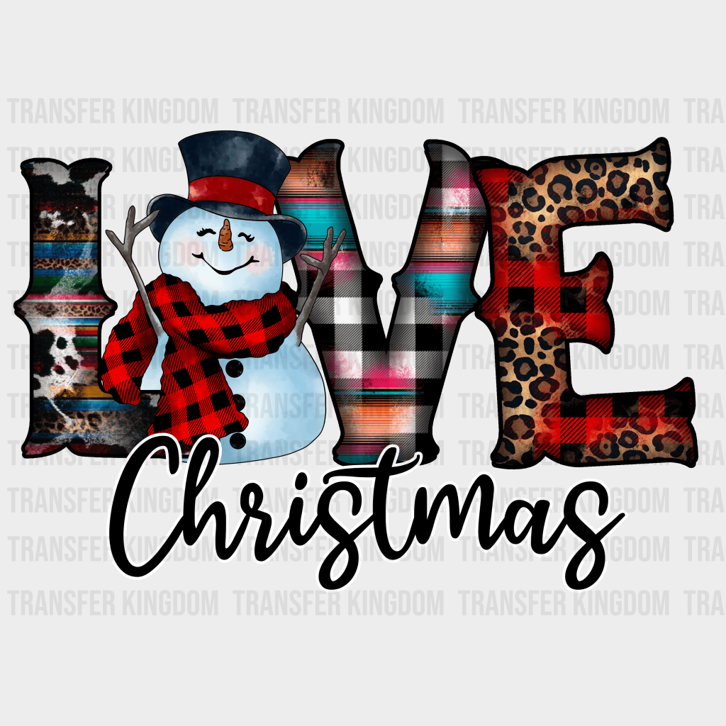 Live Xmas Christmas Design - Dtf Heat Transfer