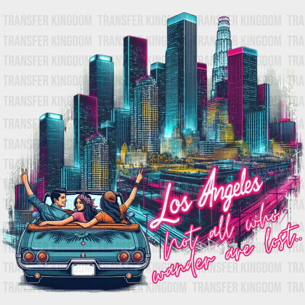 Los Angeles Retro Design - States & Cities DTF Transfer
