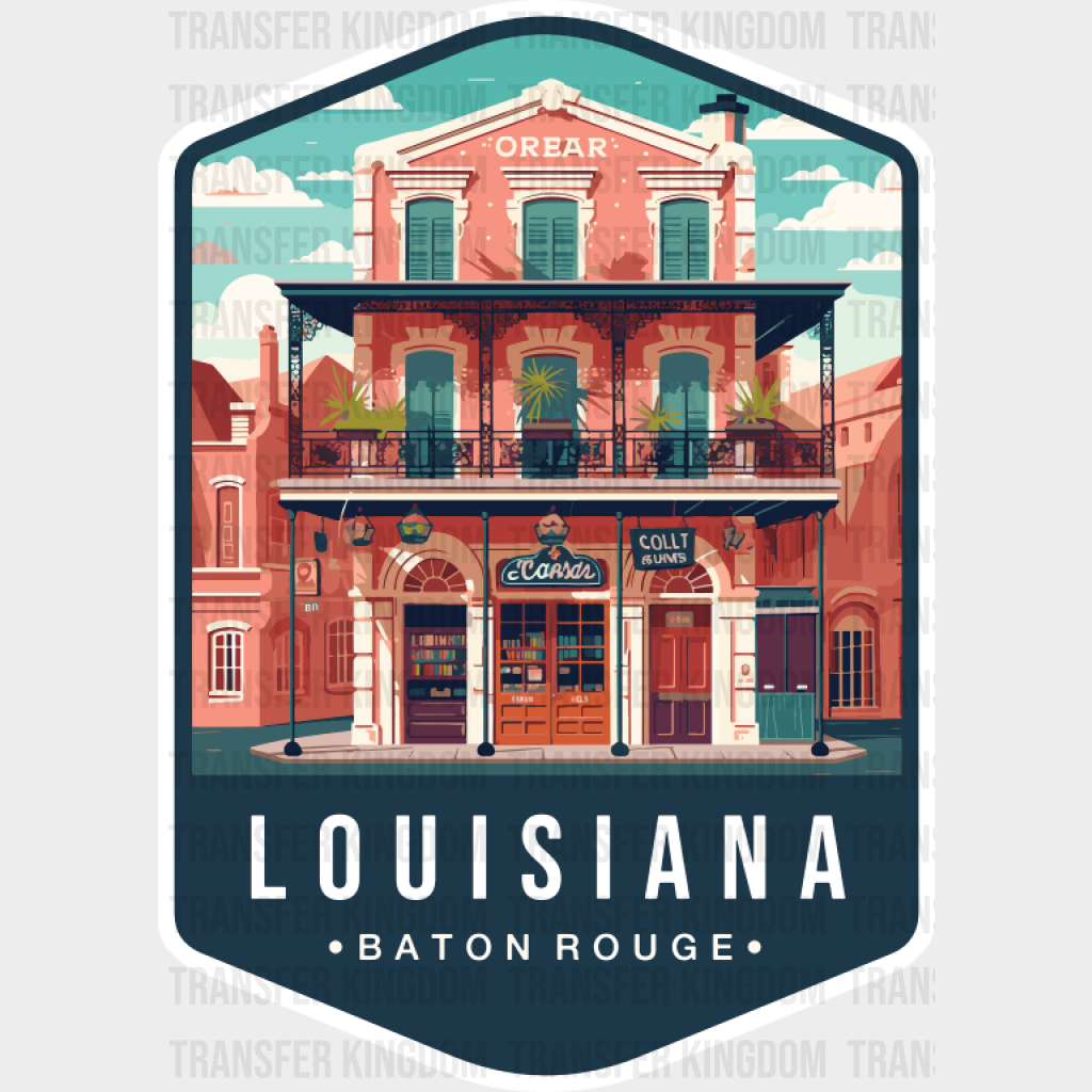 Louisiana Baton Rouge - States & Cities DTF Transfer