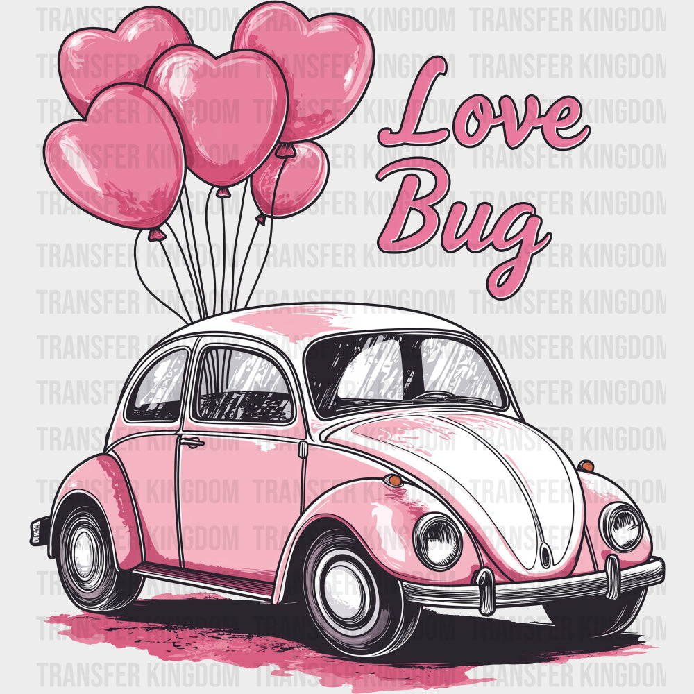 Love Bug Heart Balloons And Car - Valentine's Day DTF Transfers transfer-kingdom
