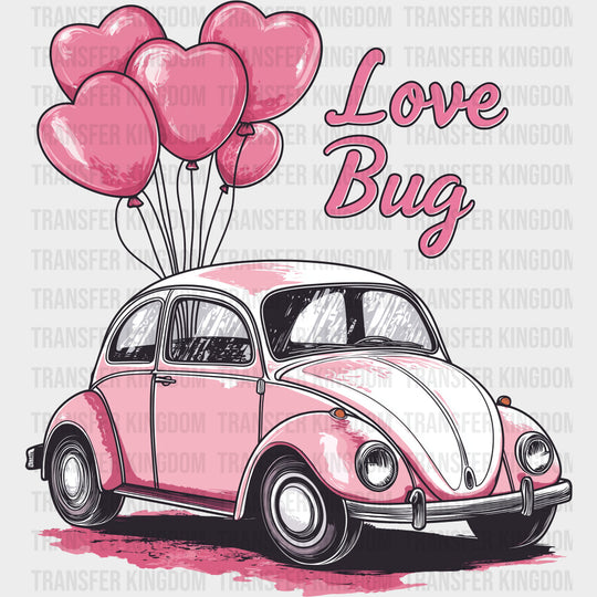 Love Bug Heart Balloons And Car - Valentine's Day DTF Transfers transfer-kingdom