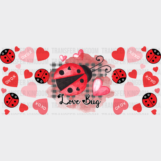 Love Bug Heart - Valentine’s Day Cup Wrap Uv Sticker Permanent Dtf Decal