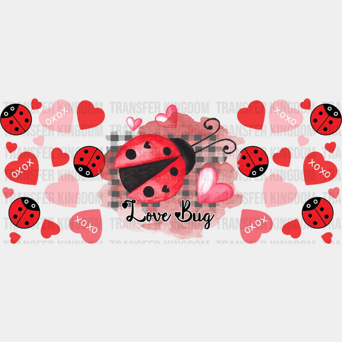 Love Bug Heart - Valentine's Day Cup Wrap UV Sticker Permanent UV DTF Decal