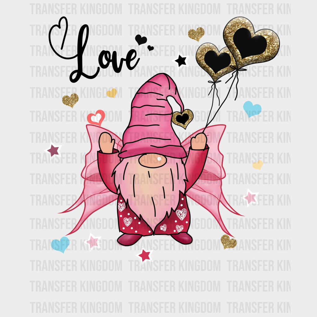 Love Butterfly Gnome - Dtf Heat Transfer