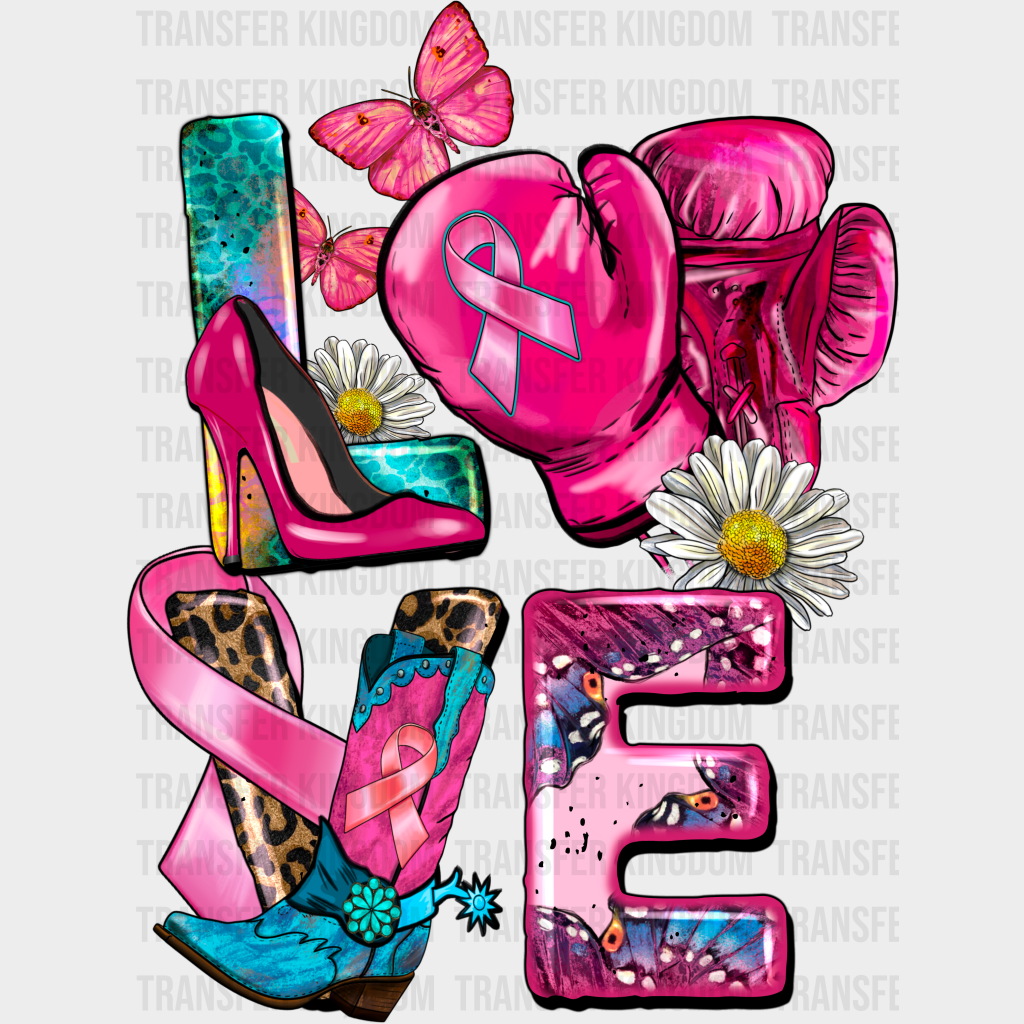 LOVE Cancer Support Design - DTF heat transfer - Transfer Kingdom