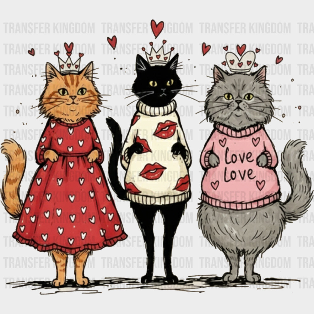 Love Cats - Valentine's Day DTF Transfers transfer-kingdom