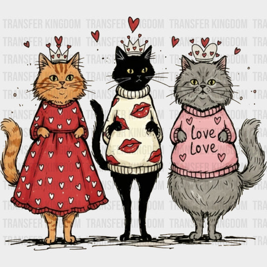 Love Cats - Valentine's Day DTF Transfers transfer-kingdom