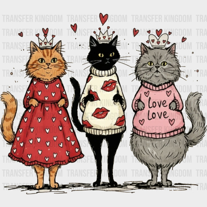 Love Cats - Valentine's Day DTF Transfers